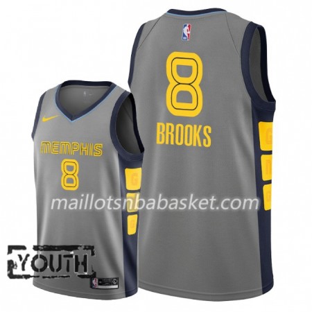 Maillot Enfant Memphis Grizzlies MarShon Brooks 8 2018-19 Nike City Edition Gris Swingman